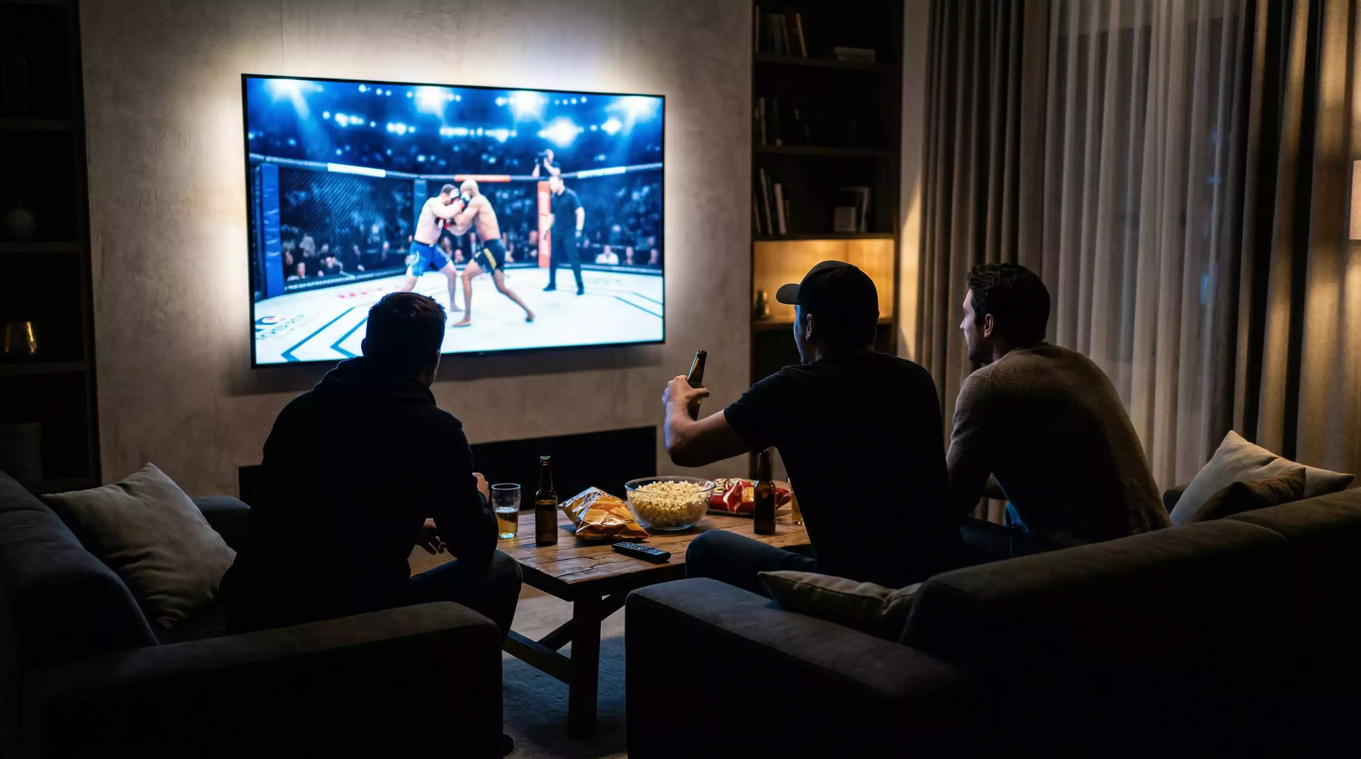 Apuestas en vivo durante un combate de UFC