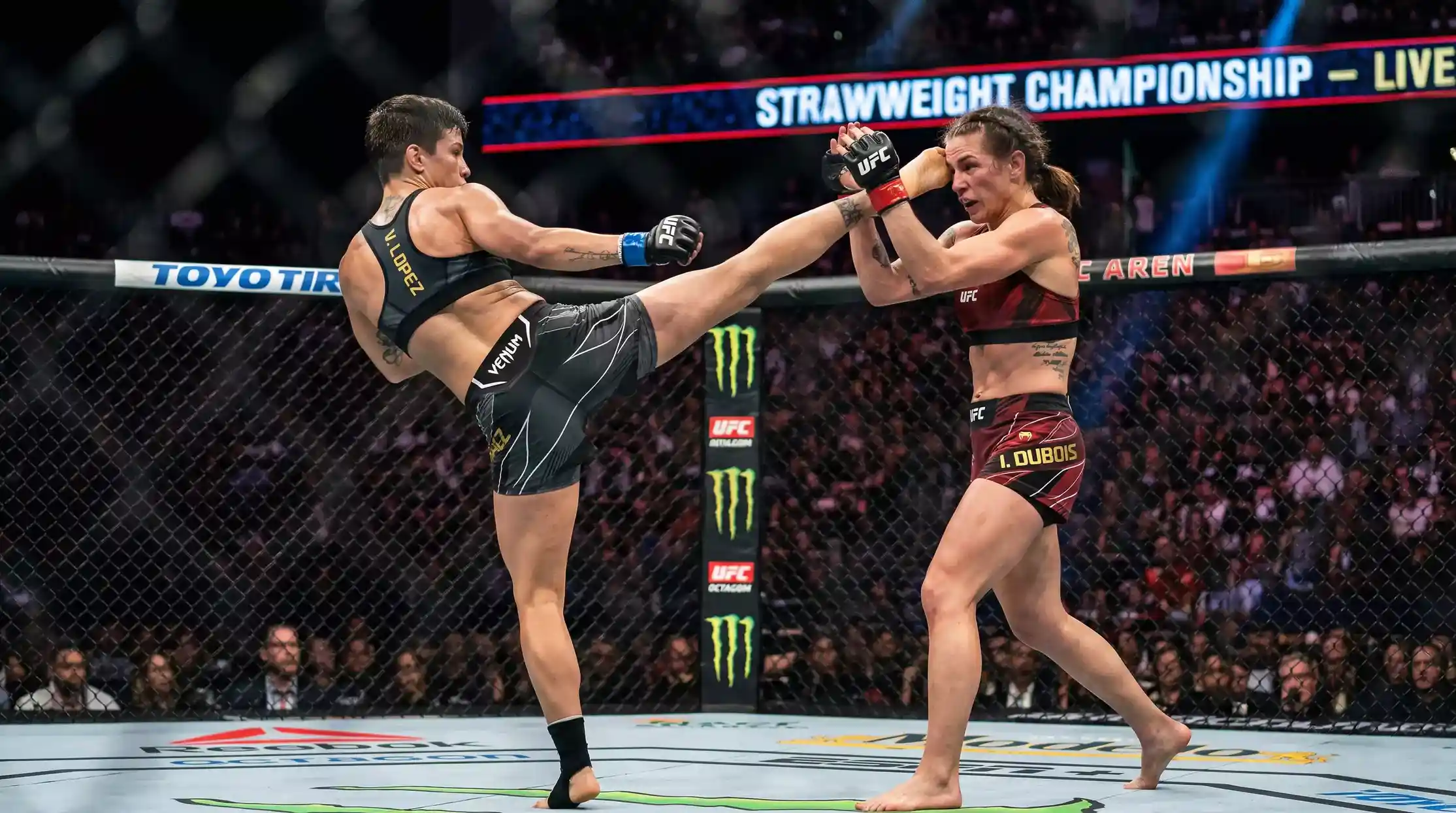 Peleadoras de peso paja femenino de UFC en combate